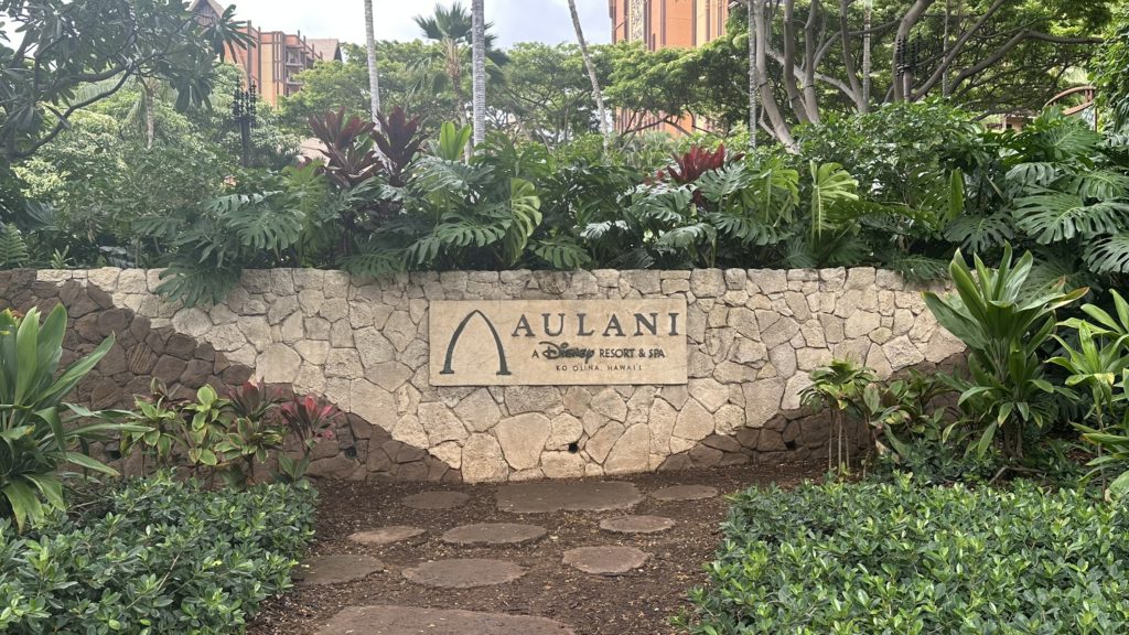 アウラニディズニーリゾートの看板