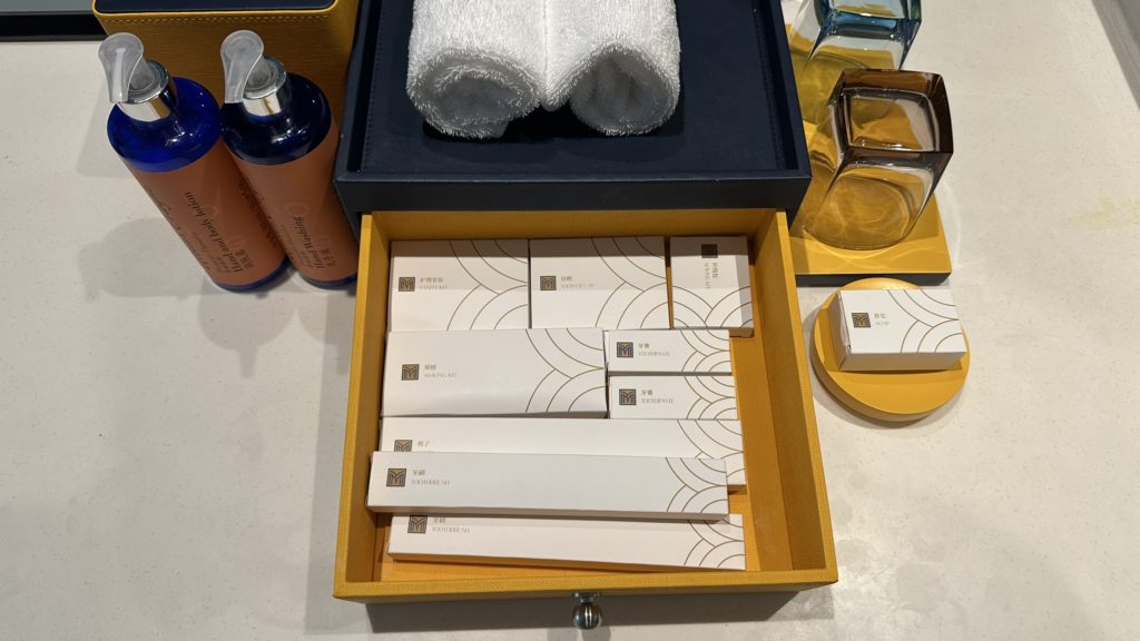 ホテルのアメニティーグッズ