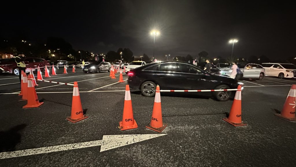 上海ディズニーでDidiを利用したときの駐車場の様子