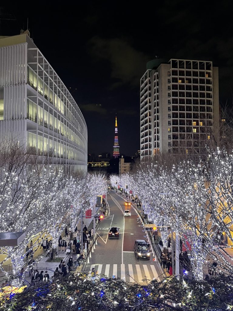 六本木ヒルズのけやき坂のイルミネーション