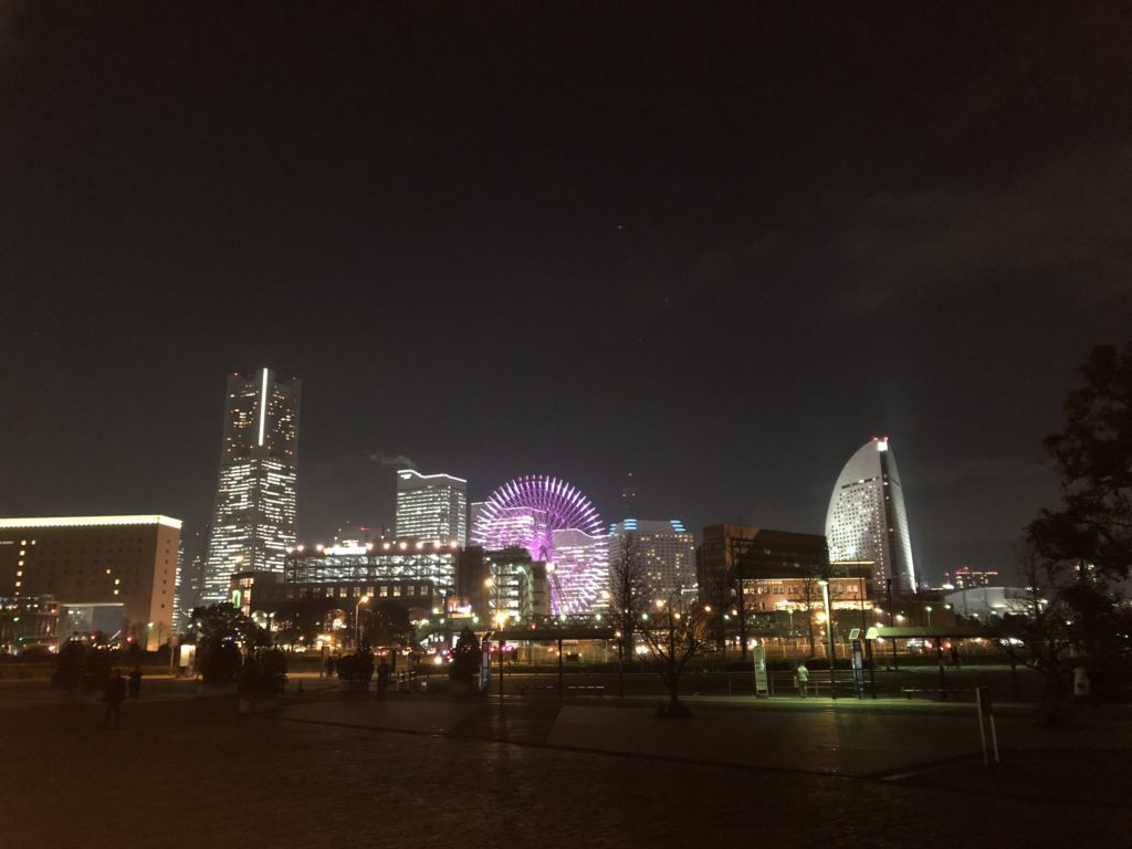 横浜みなとみらいの夜景